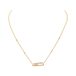 Messika Collier Move classique Or rose Diamant - Castafiore
