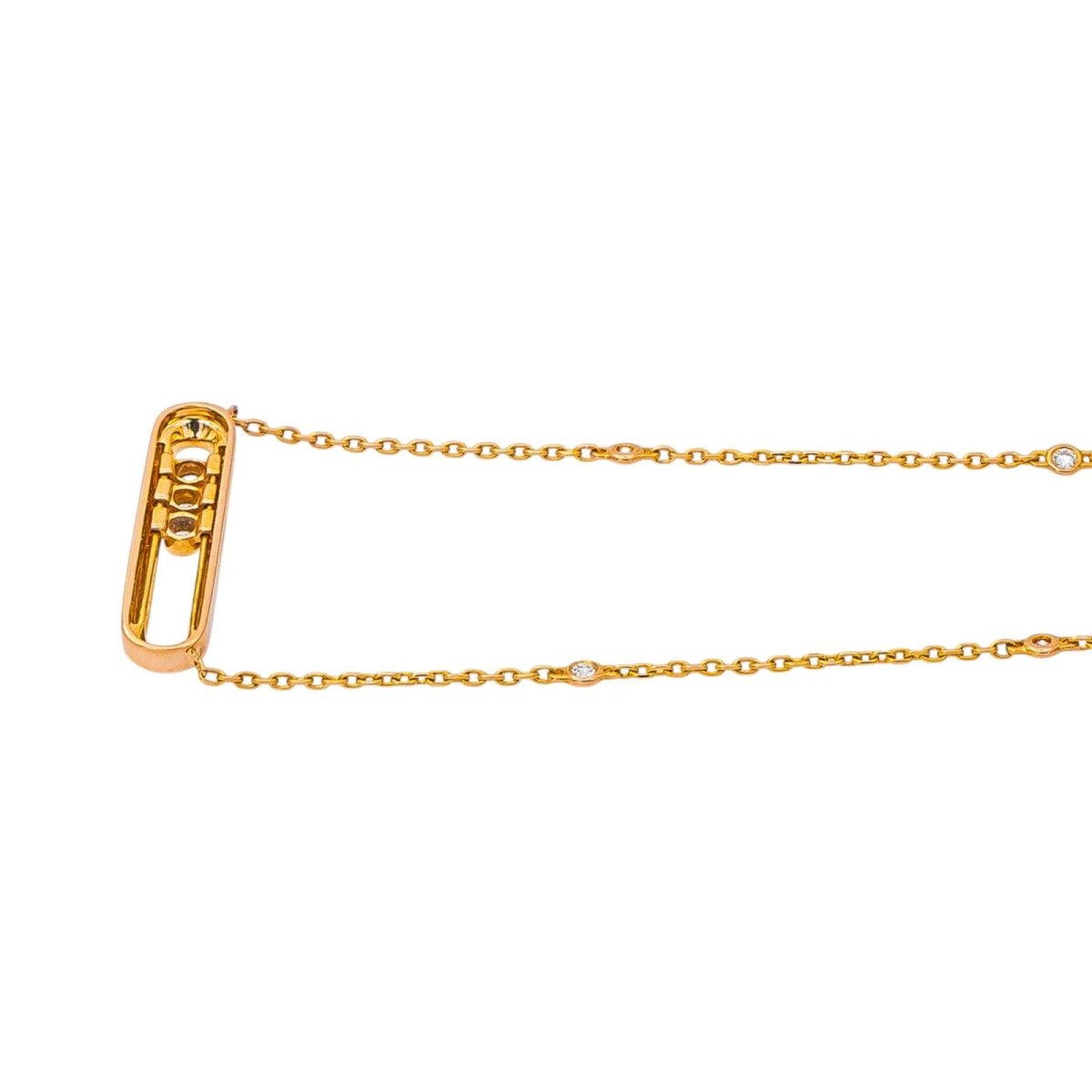 Messika Collier Move classique Or rose Diamant - Castafiore
