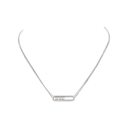 Messika Collier Move Or blanc Diamant - Castafiore