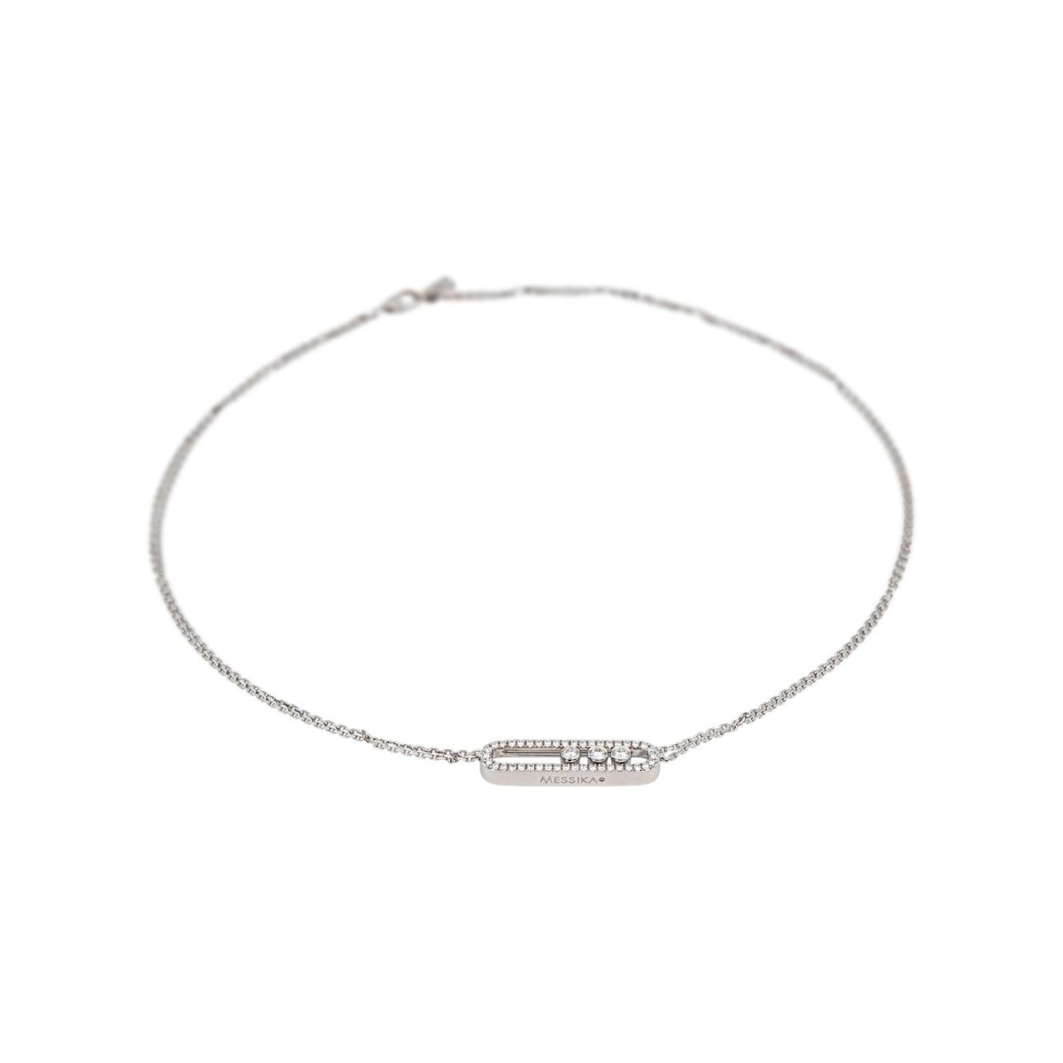 Messika Collier Move Or blanc Diamant - Castafiore