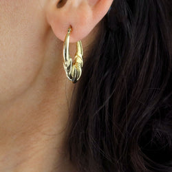 Mono boucle d'oreille Créole en or jaune - Castafiore