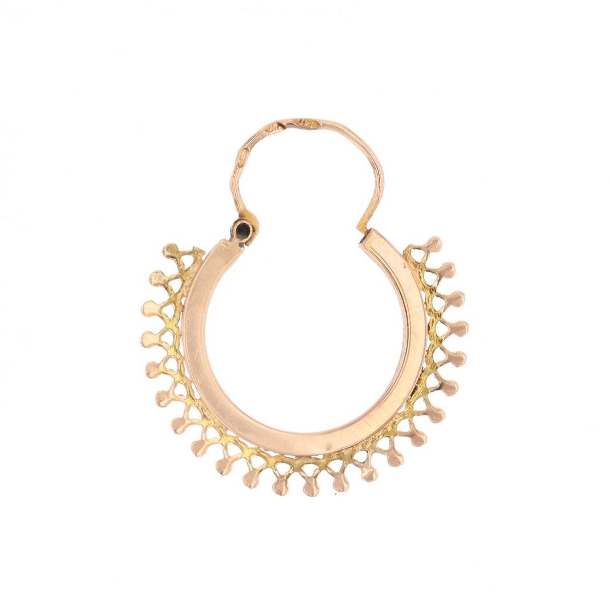 Mono boucle d'oreille Créole en or rose - Castafiore