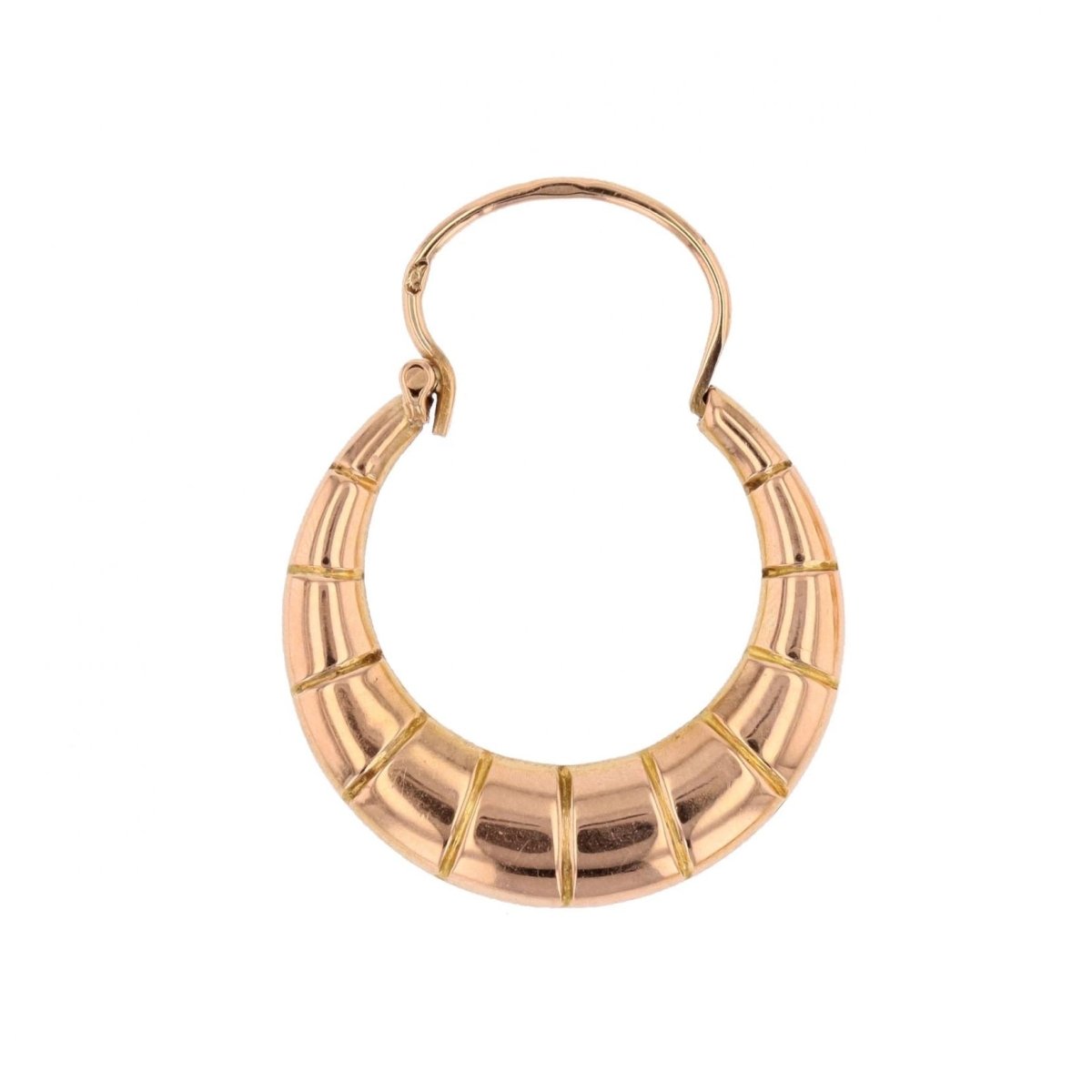Mono boucle d'oreille Créole en or rose - Castafiore