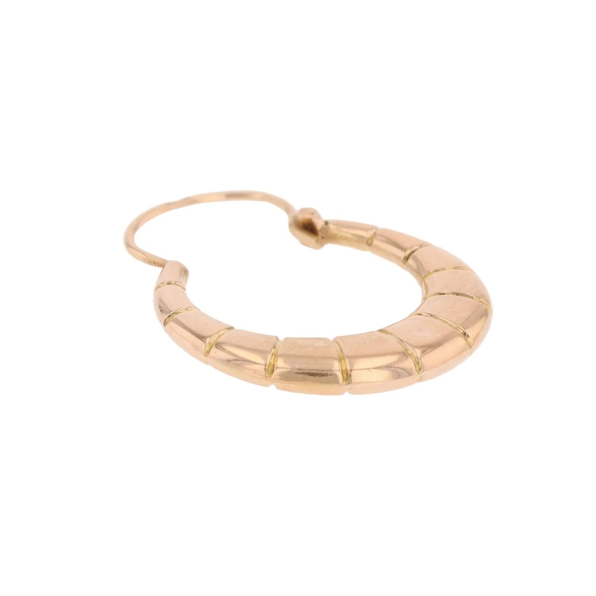 Mono boucle d'oreille Créole en or rose - Castafiore