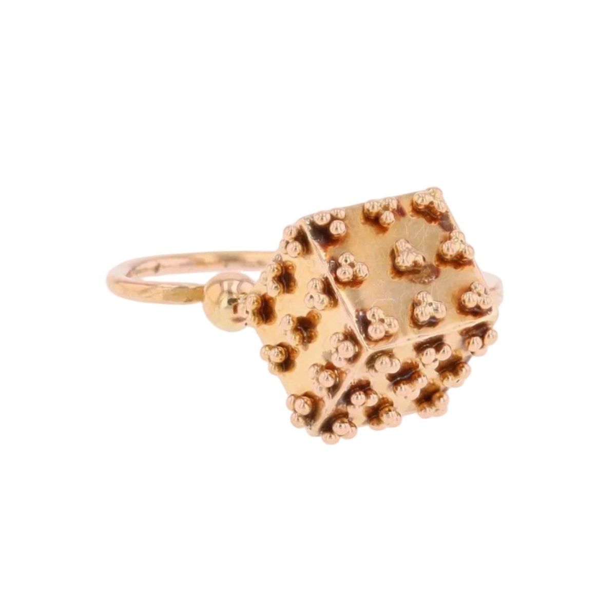 Mono boucle d'oreille Dormeuse en or rose - Castafiore