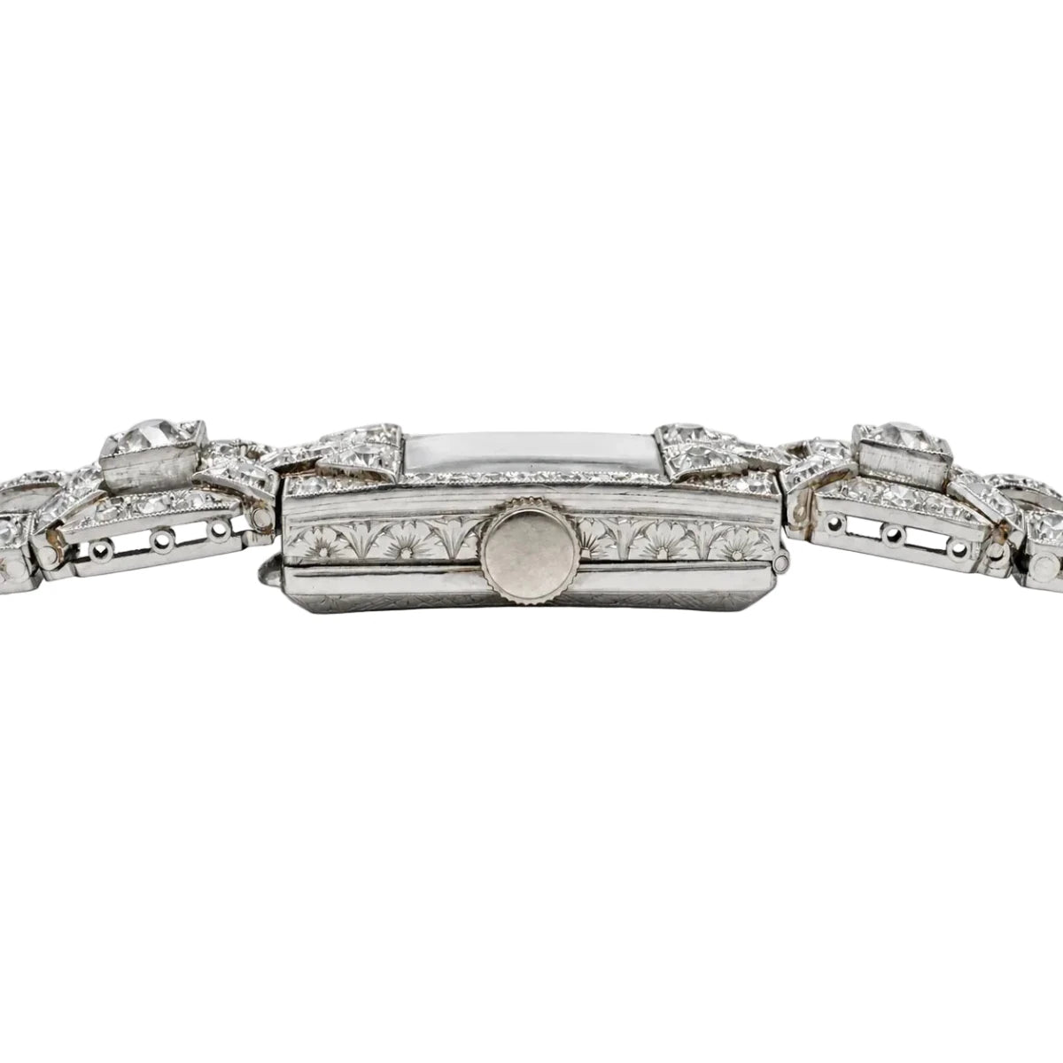 Montre Art Déco en platine et diamants - Castafiore