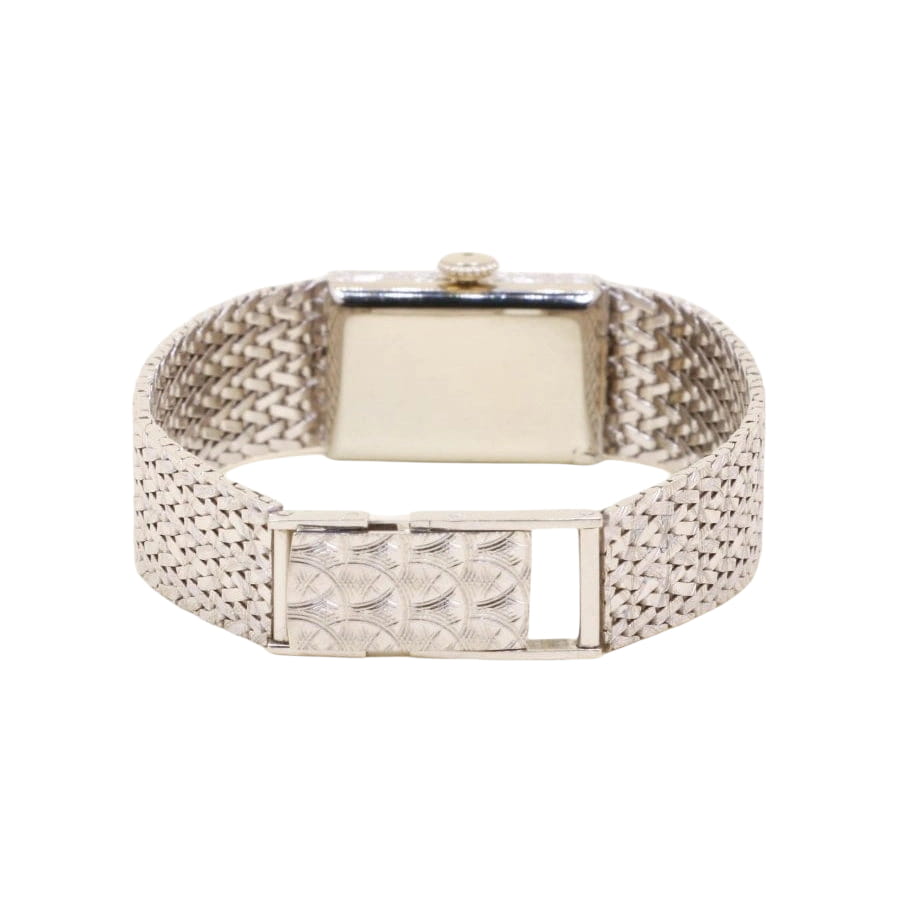 Montre Art Déco or blanc diamants - Castafiore