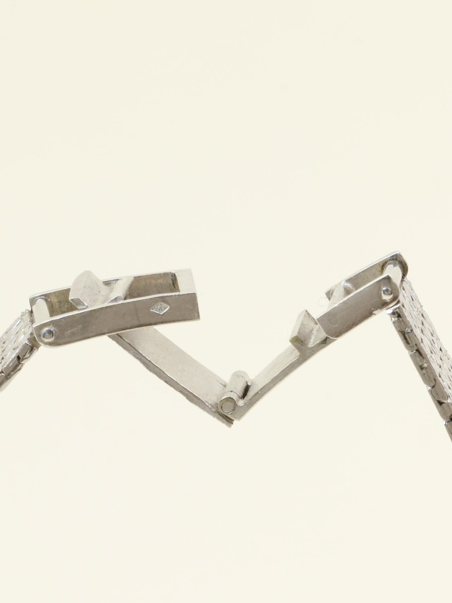 Montre Art Déco or blanc diamants - Castafiore