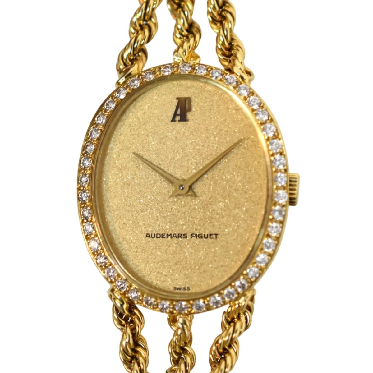 Montre AUDEMARS PIGUET "Classique" en or jaune et diamants - Castafiore