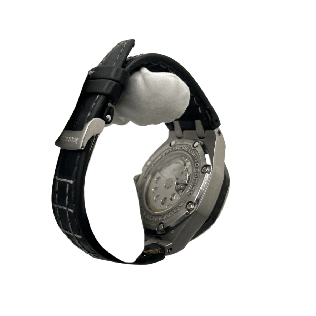 Montre AUDEMARS PIGUET "Royal Oak Offshore "Juan Pablo Montoya” en titane, carbonne, argent, acier et cuir - Castafiore