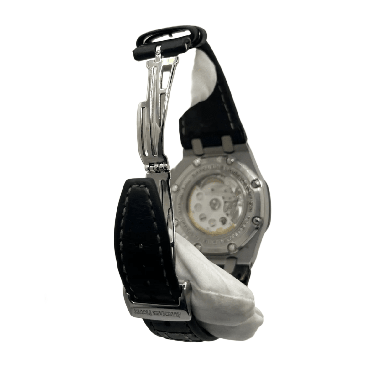 Montre AUDEMARS PIGUET "Royal Oak Offshore "Juan Pablo Montoya” en titane, carbonne, argent, acier et cuir - Castafiore