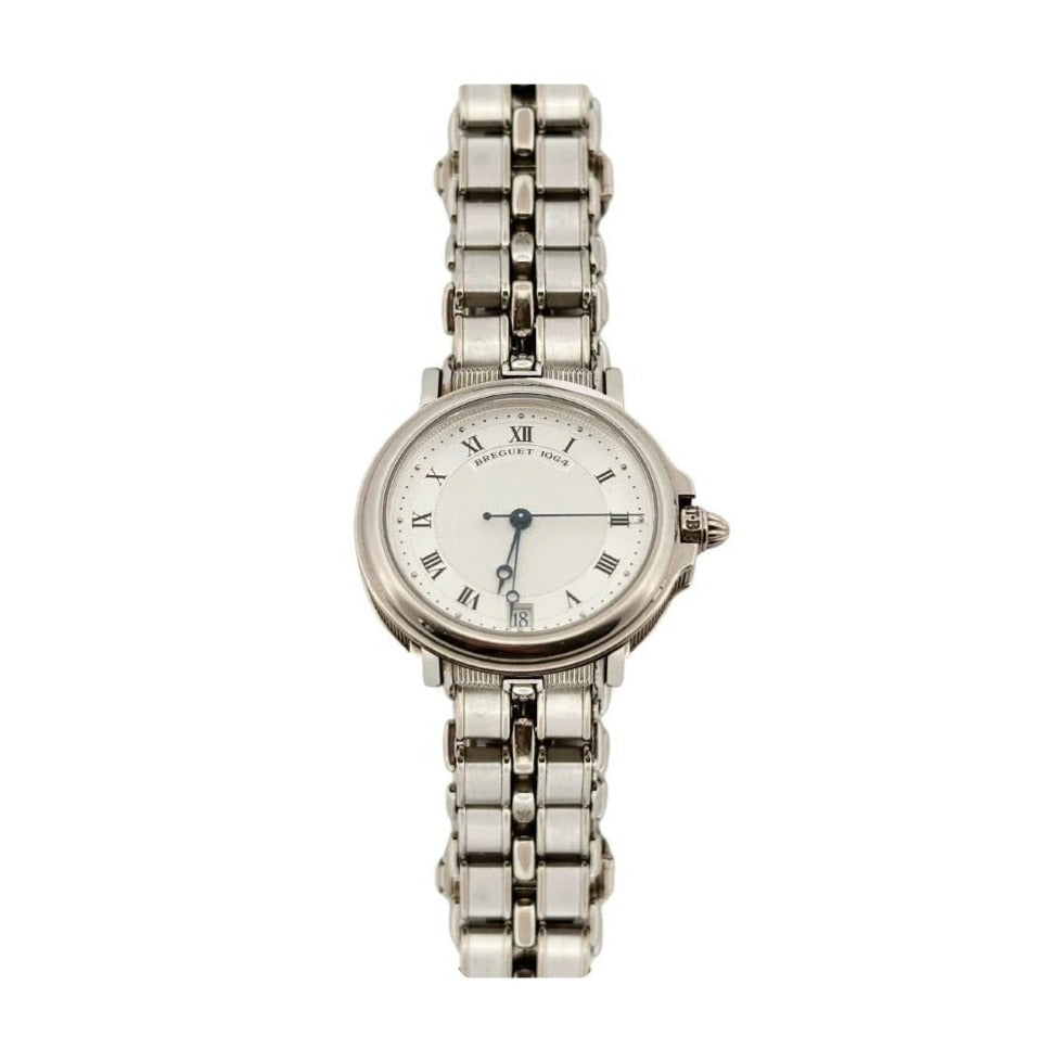 Montre Automatique BREGUET "Marine" en or blanc et acier - Castafiore
