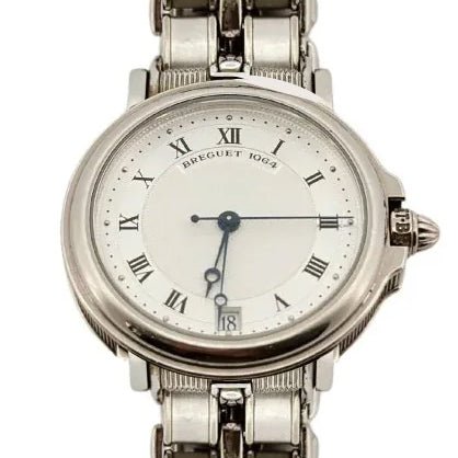 Montre Automatique BREGUET "Marine" en or blanc et acier - Castafiore