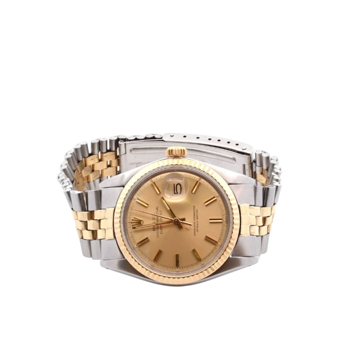 Montre Automatique ROLEX "DateJust" en or jaune et acier - Castafiore
