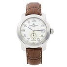 Montre BAUME & MERCIE "Capeland small second" en acier et cuir - Castafiore