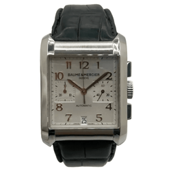 Montre BAUME & MERCIER "Hampton" en acier et cuir - Castafiore