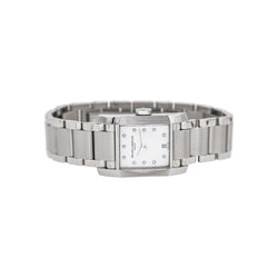 Montre BAUME & MERCIER "Hampton" en acier, nacre et diamants - Castafiore
