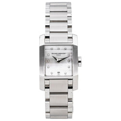 Montre BAUME & MERCIER "Hampton" en acier, nacre et diamants - Castafiore