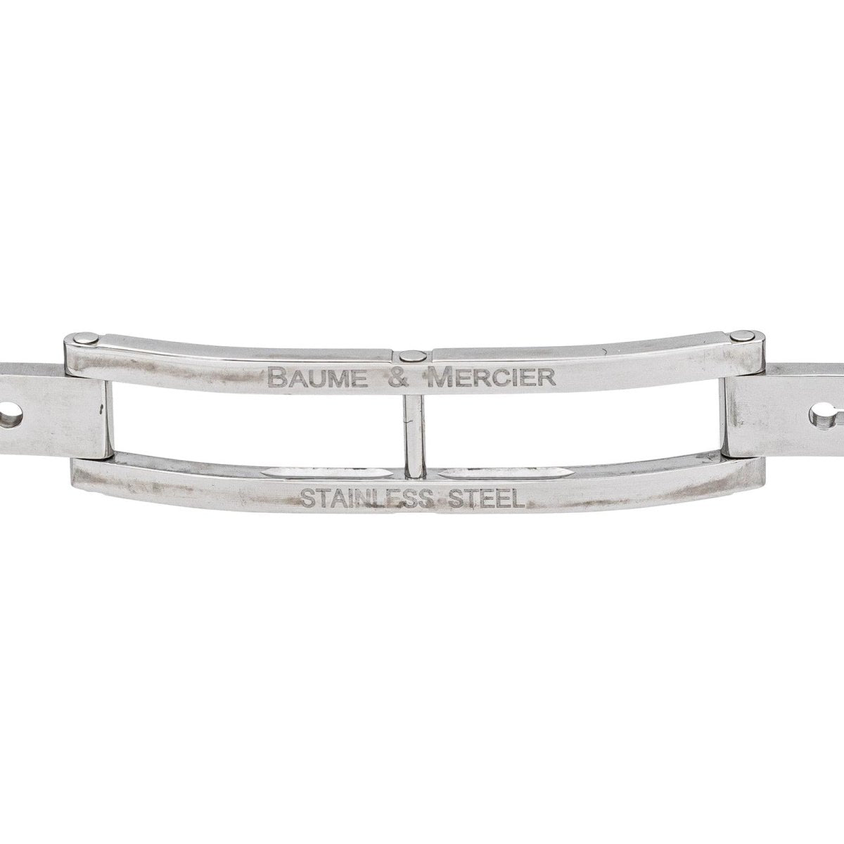 Montre BAUME & MERCIER "Hampton" en acier, nacre et diamants - Castafiore