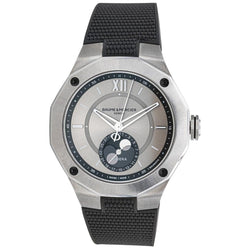 Montre BAUME & MERCIER "Riviera" en acier et caoutchouc - Castafiore