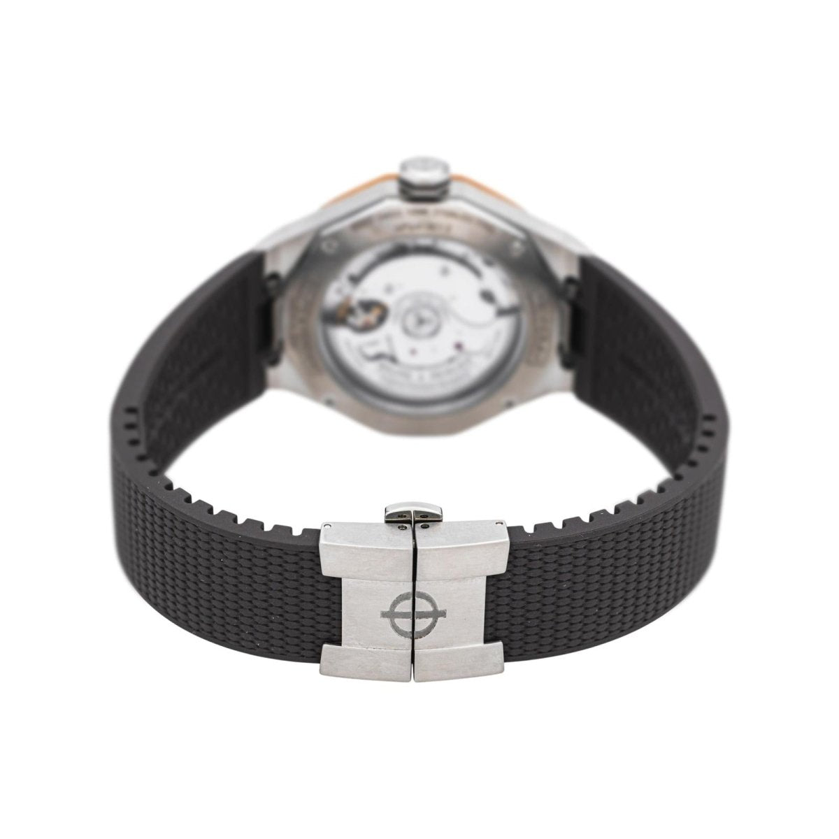 Montre BAUME & MERCIER "Riviera" en acier, titane et caoutchouc - Castafiore