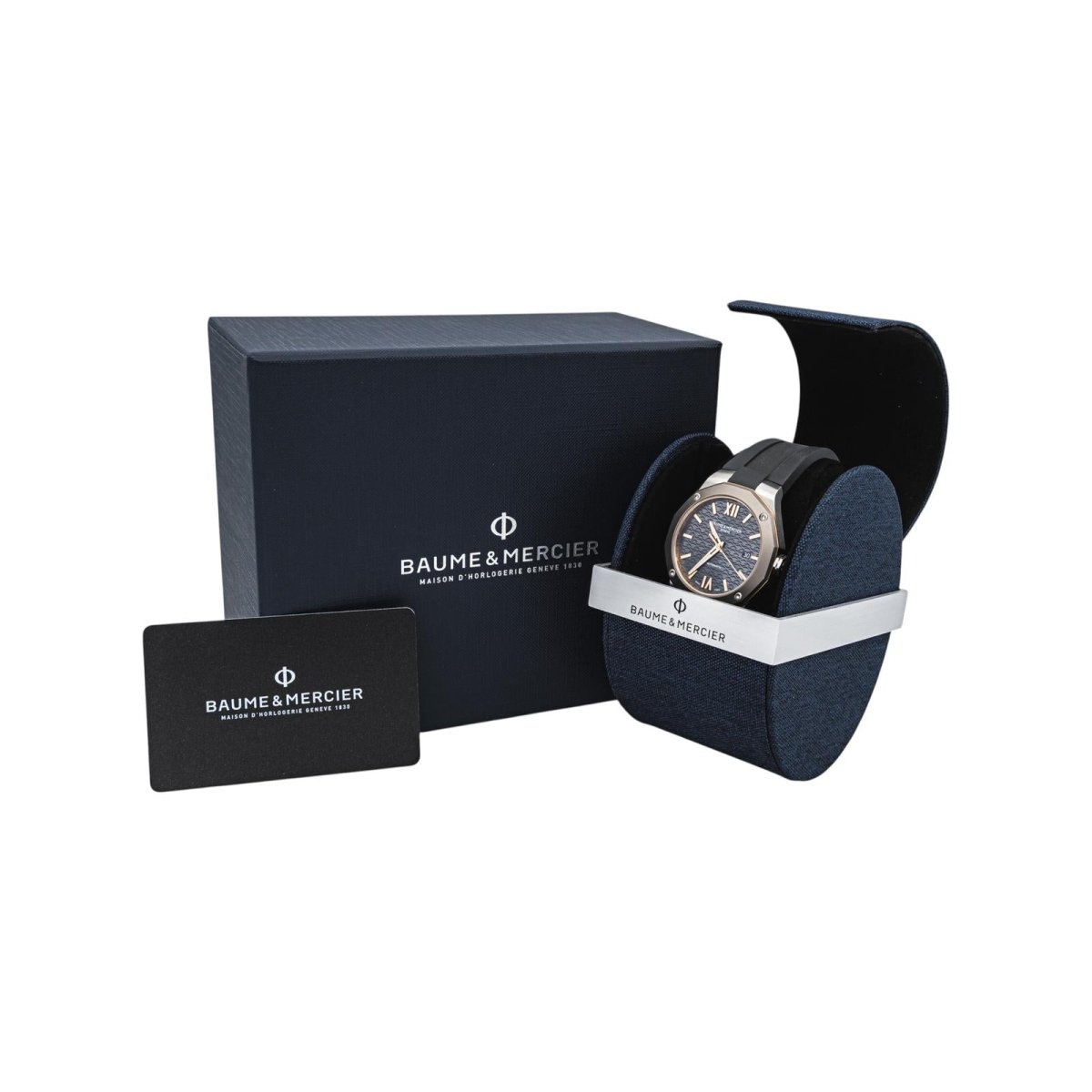 Montre BAUME & MERCIER "Riviera" en acier, titane et caoutchouc - Castafiore