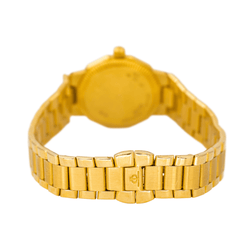 Montre BAUME & MERCIER "Riviera" en or jaune et quartz - Castafiore