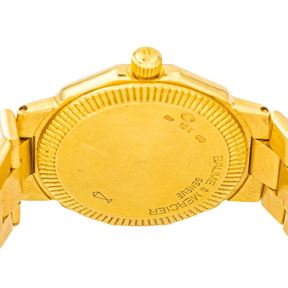 Montre BAUME & MERCIER "Riviera" en or jaune et quartz - Castafiore