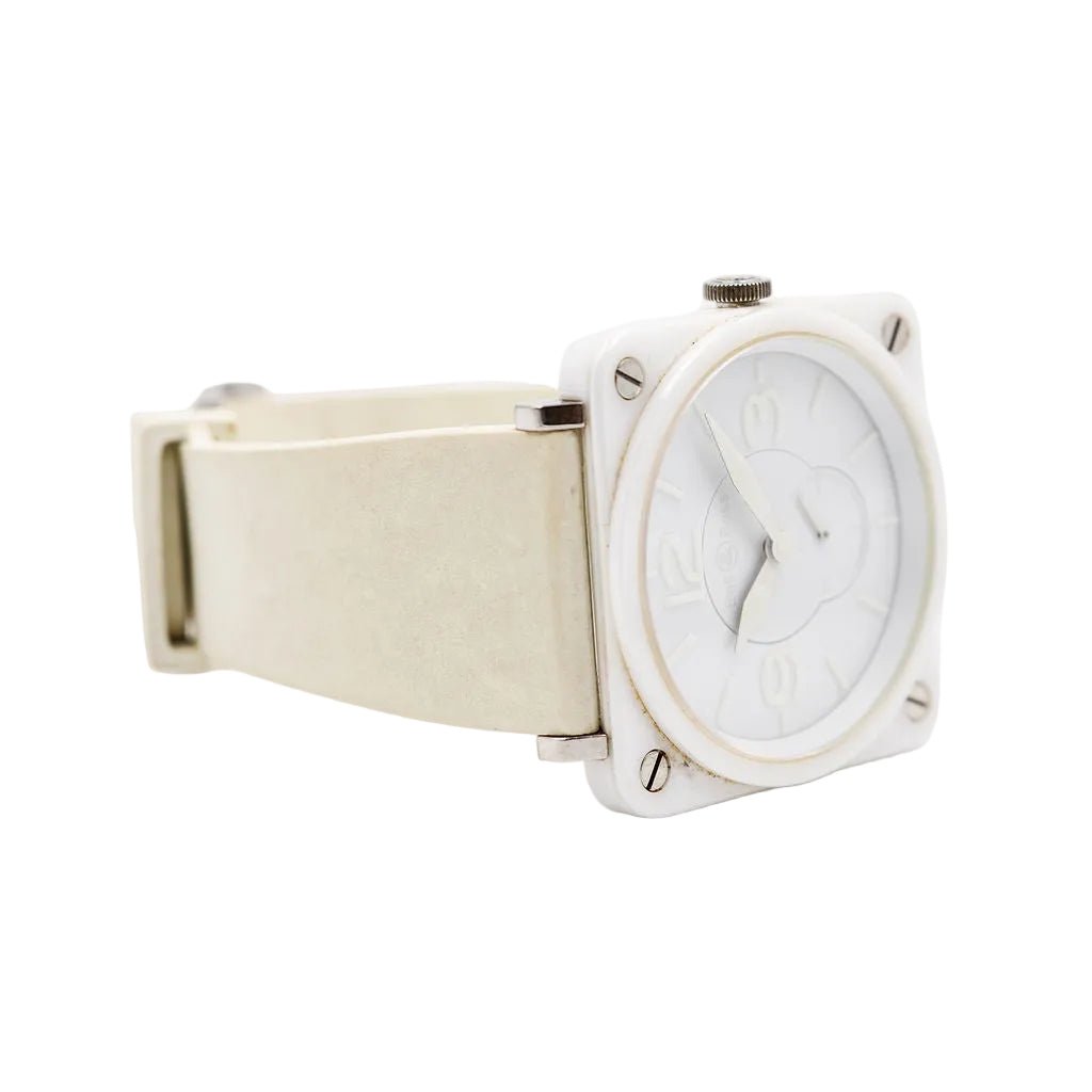 Montre BELL & ROSS "BR - S Phantom Ceramic" en céramique, acier et caoutchouc - Castafiore
