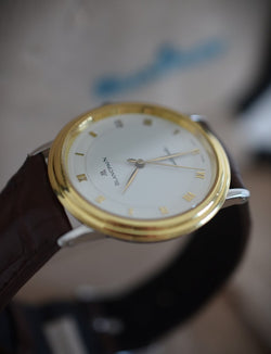 Montre BLANCPAIN Villeret Réf. 0095-1318, en acier et or jaune Cal. 9513 Automatique, vers 1990. - Castafiore