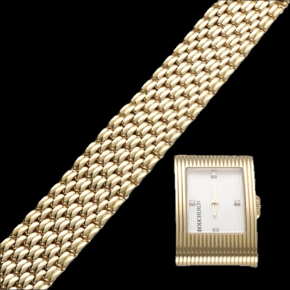 Montre Boucheron Reflet Dame Grand Modèle en or jaune 18K massif – Quartz – Vers 2010 - Castafiore