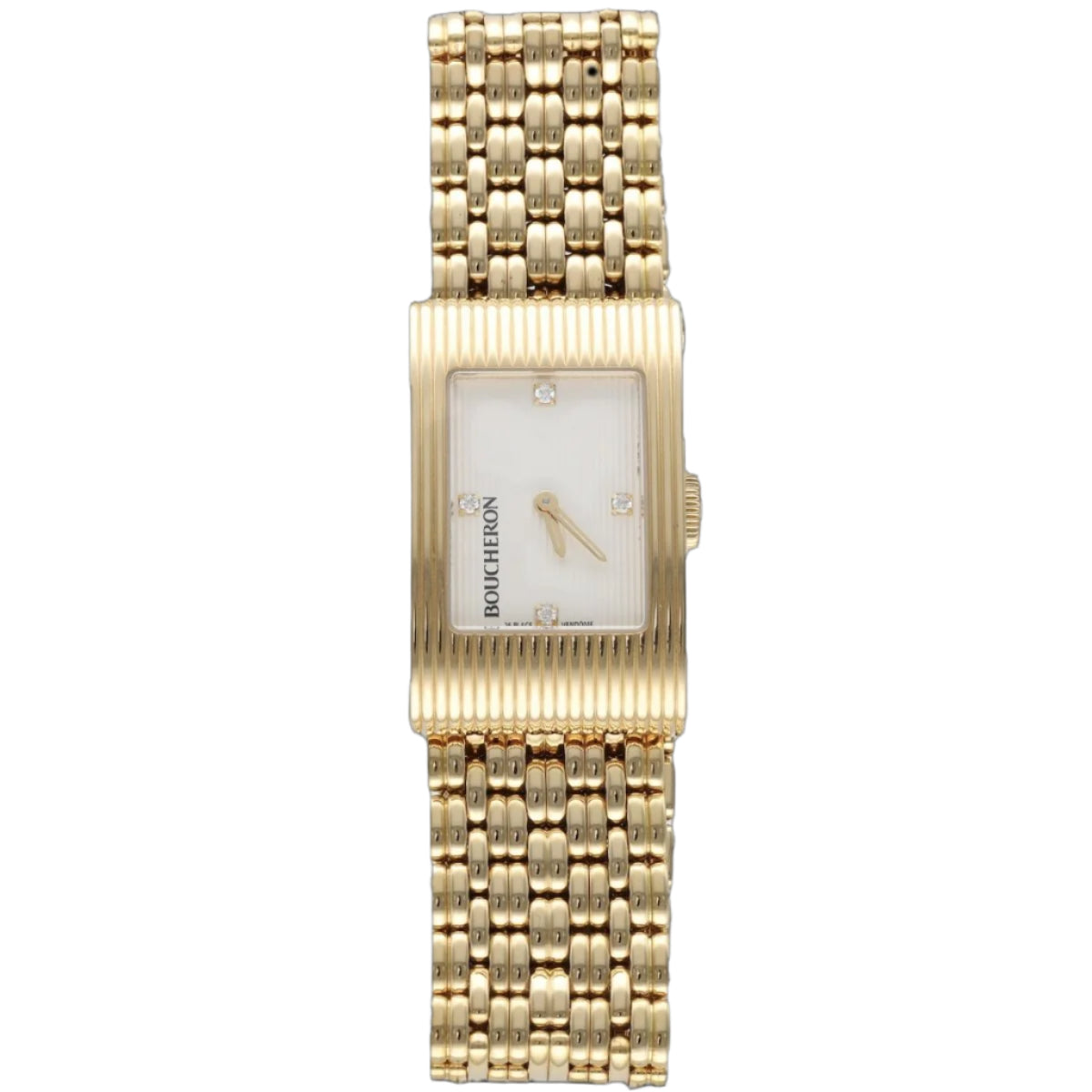 Montre Boucheron Reflet Dame Grand Modèle en or jaune 18K massif – Quartz – Vers 2010 - Castafiore