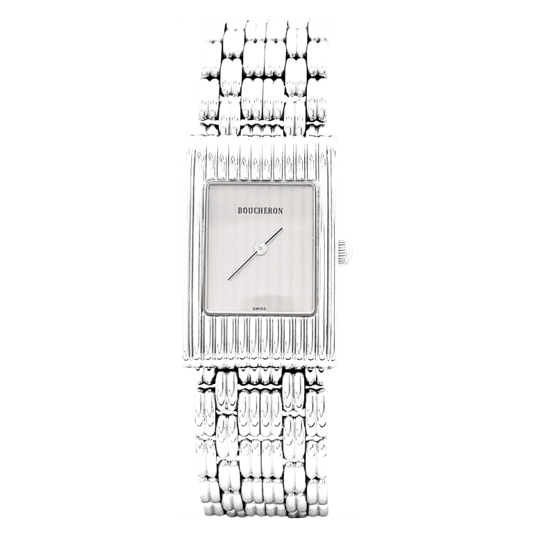 Montre BOUCHERON "Reflet" en acier et argent - Castafiore