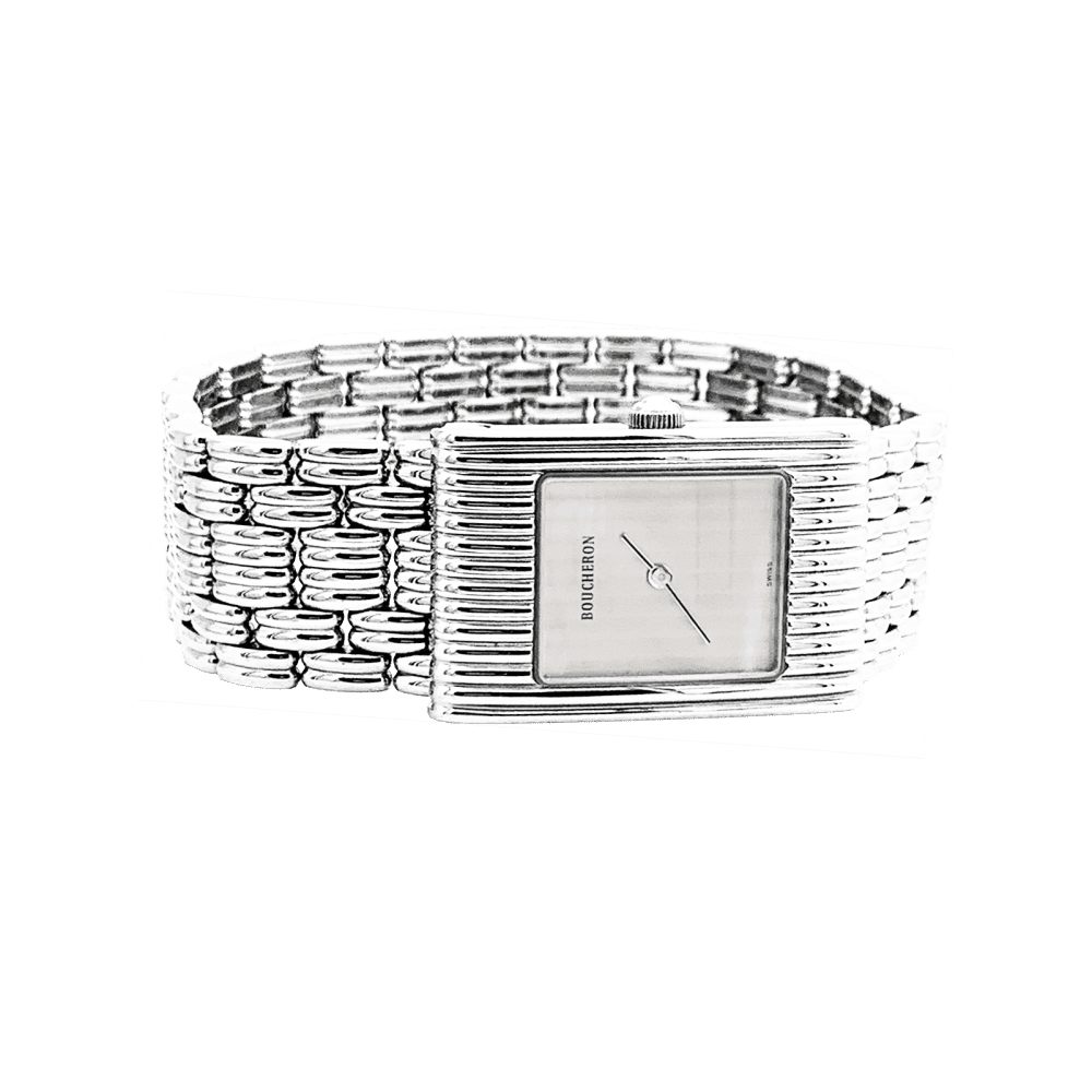Montre BOUCHERON "Reflet" en acier et argent - Castafiore