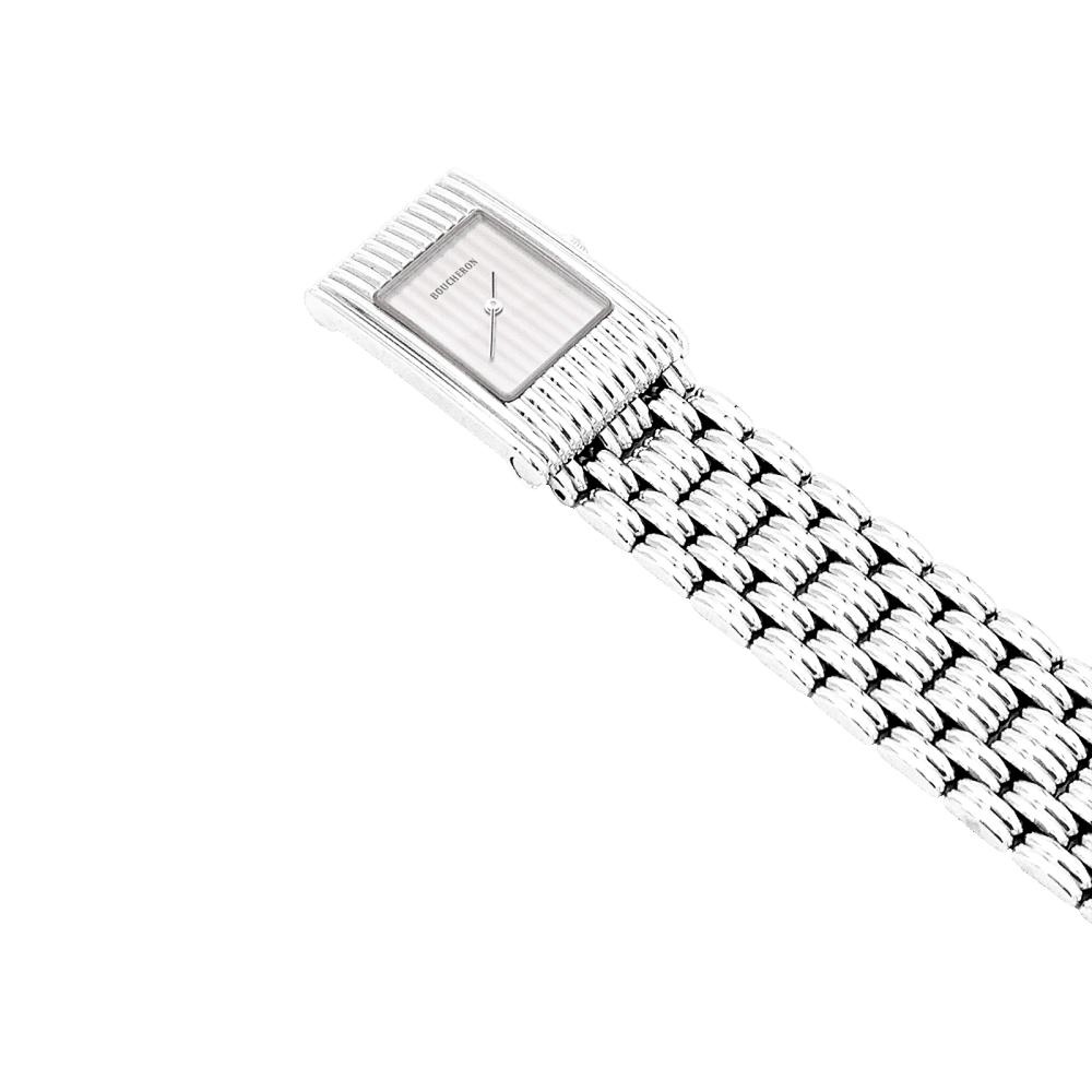 Montre BOUCHERON "Reflet" en acier et argent - Castafiore