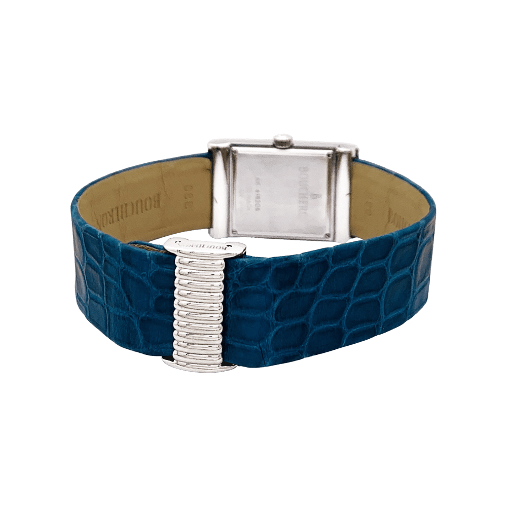 Montre BOUCHERON "Reflet" en acier et cuir - Castafiore