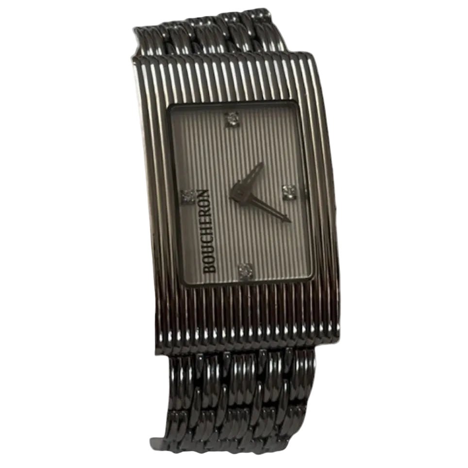 Montre BOUCHERON "Reflet" en acier et diamants - Castafiore
