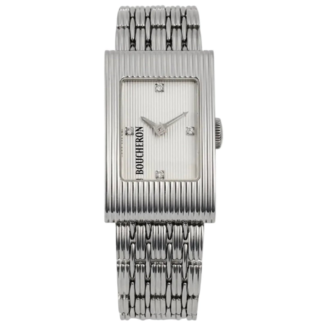 Montre BOUCHERON Reflet en acier et diamants