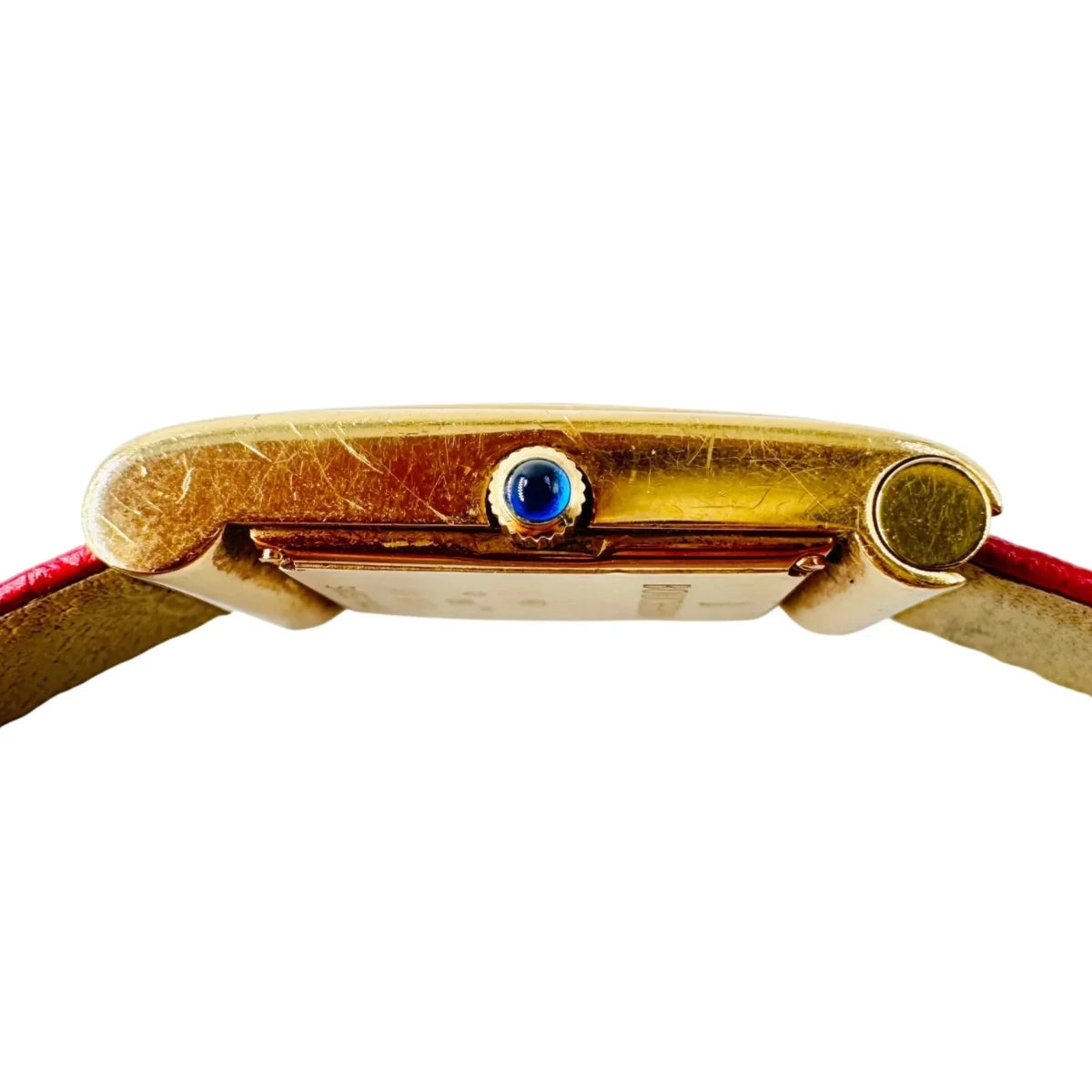 Montre BOUCHERON "Reflet" en or jaune, cuir et diamants - Castafiore