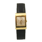 Montre BOUCHERON "Reflet" en or jaune, diamant et cuir - Castafiore