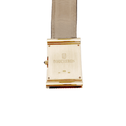 Montre BOUCHERON "Reflet" en or jaune et cuir - Castafiore