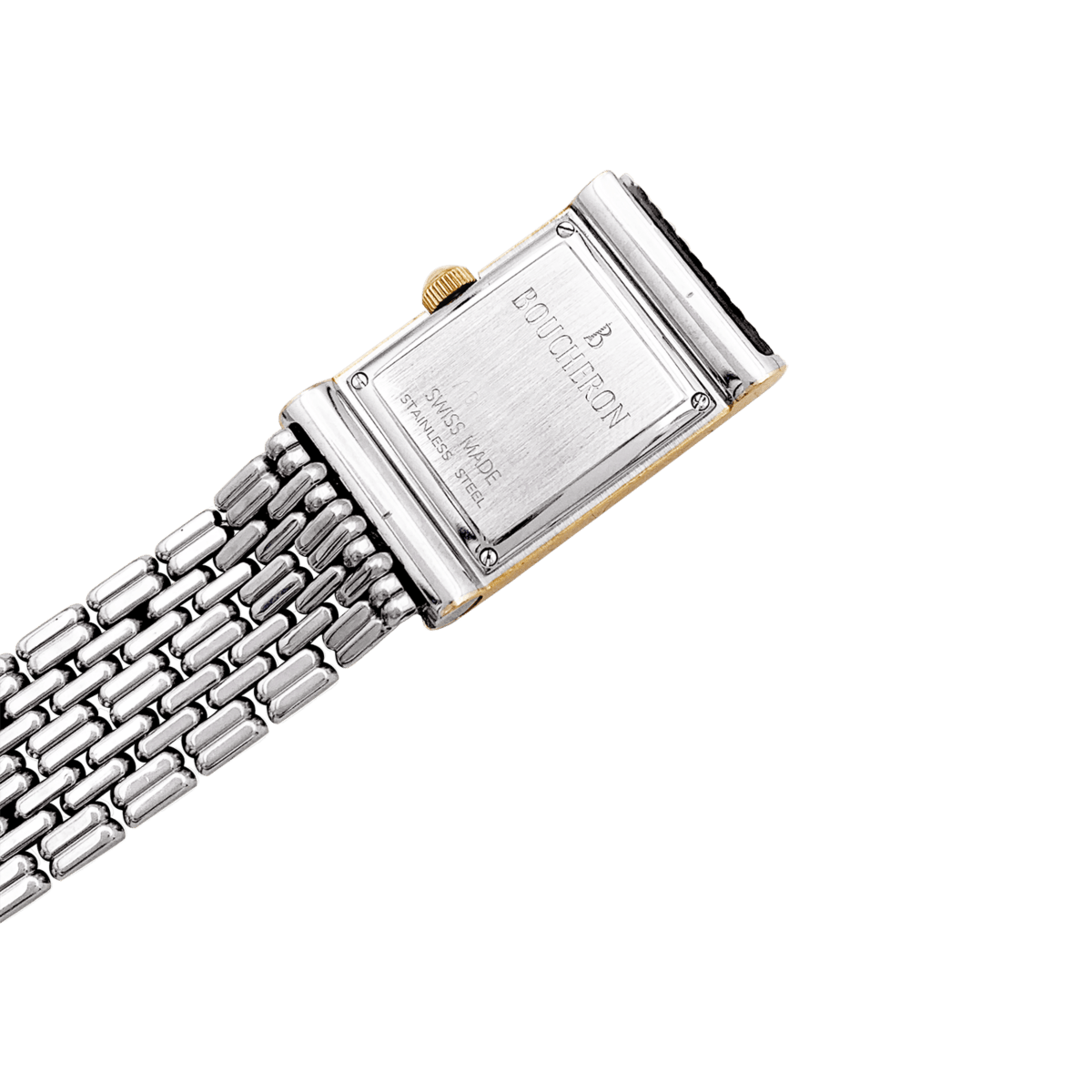 Montre BOUCHERON "Reflet" PM en acier et or jaune - Castafiore