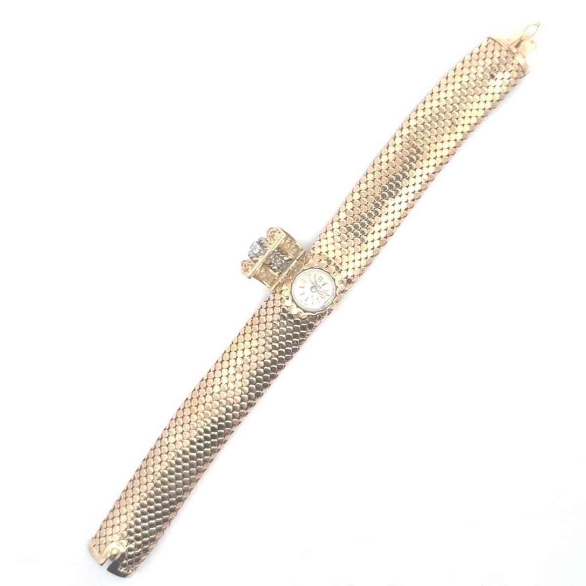 Montre bracelet en or jaune et diamant - Castafiore