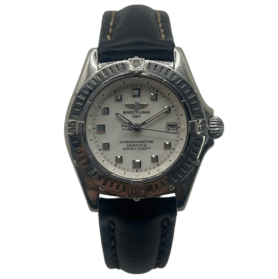 Montre BREITLING "Callistino" en acier et cuir - Castafiore