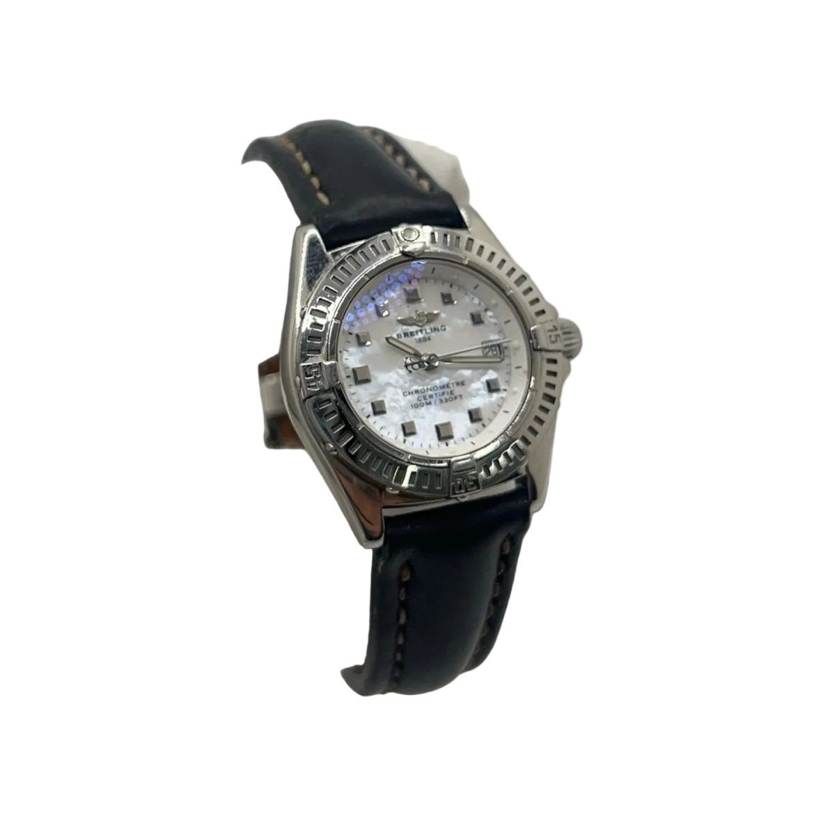 Montre BREITLING "Callistino" en acier et cuir - Castafiore