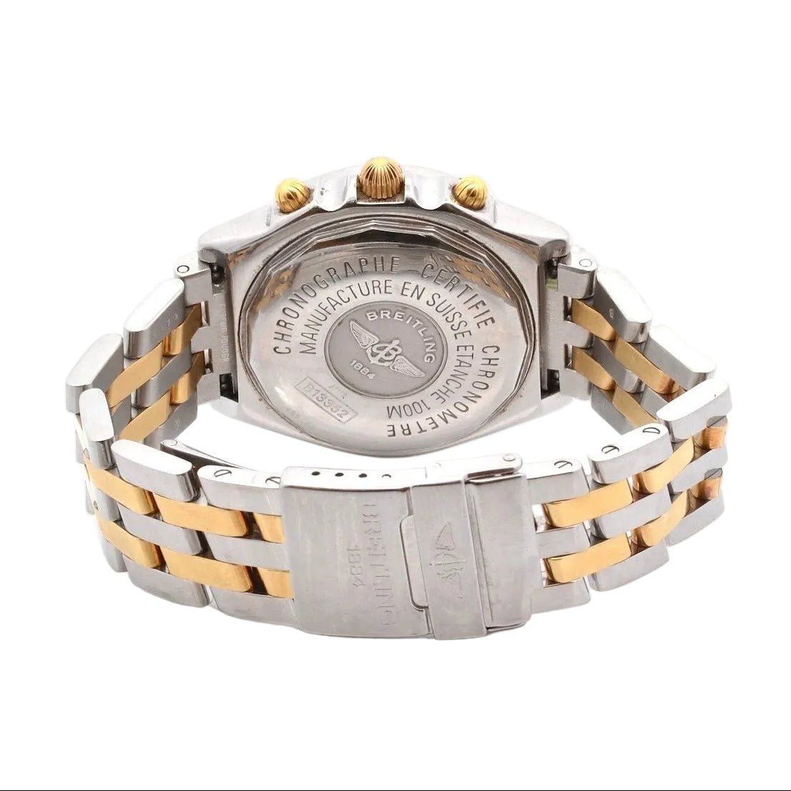 Montre BREITLING "Chronomat" en or jaune et acier - Castafiore