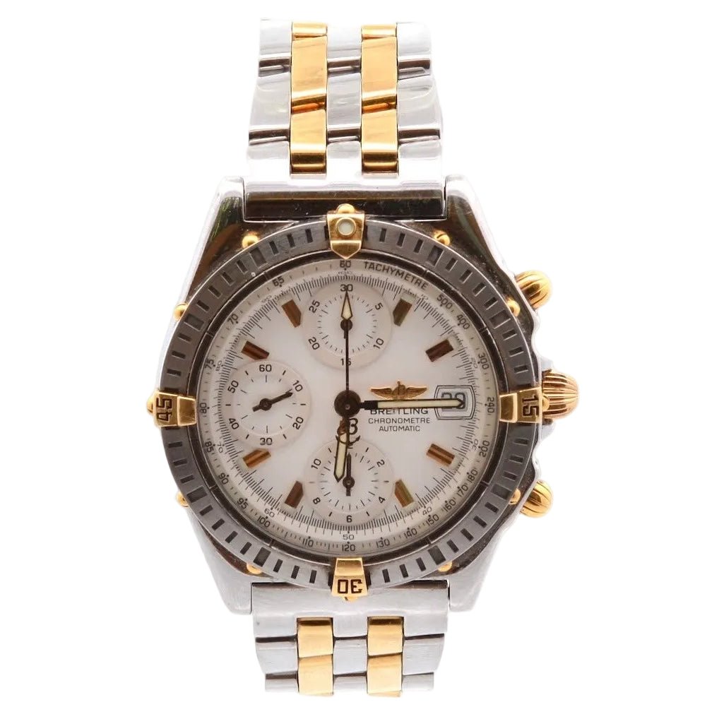 Montre BREITLING "Chronomat" en or jaune et acier - Castafiore