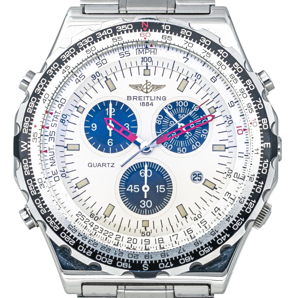 Montre BREITLING "Jupiter Pilot" en acier et quartz - Castafiore