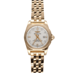 Montre BREITLING "Lady Galactic" en or rose, nacre, quartz et diamant - Castafiore