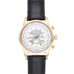 Montre Breitling Transocean Unitime (Ref RB0510) en or rose 18 Cts vers 2013. - Castafiore